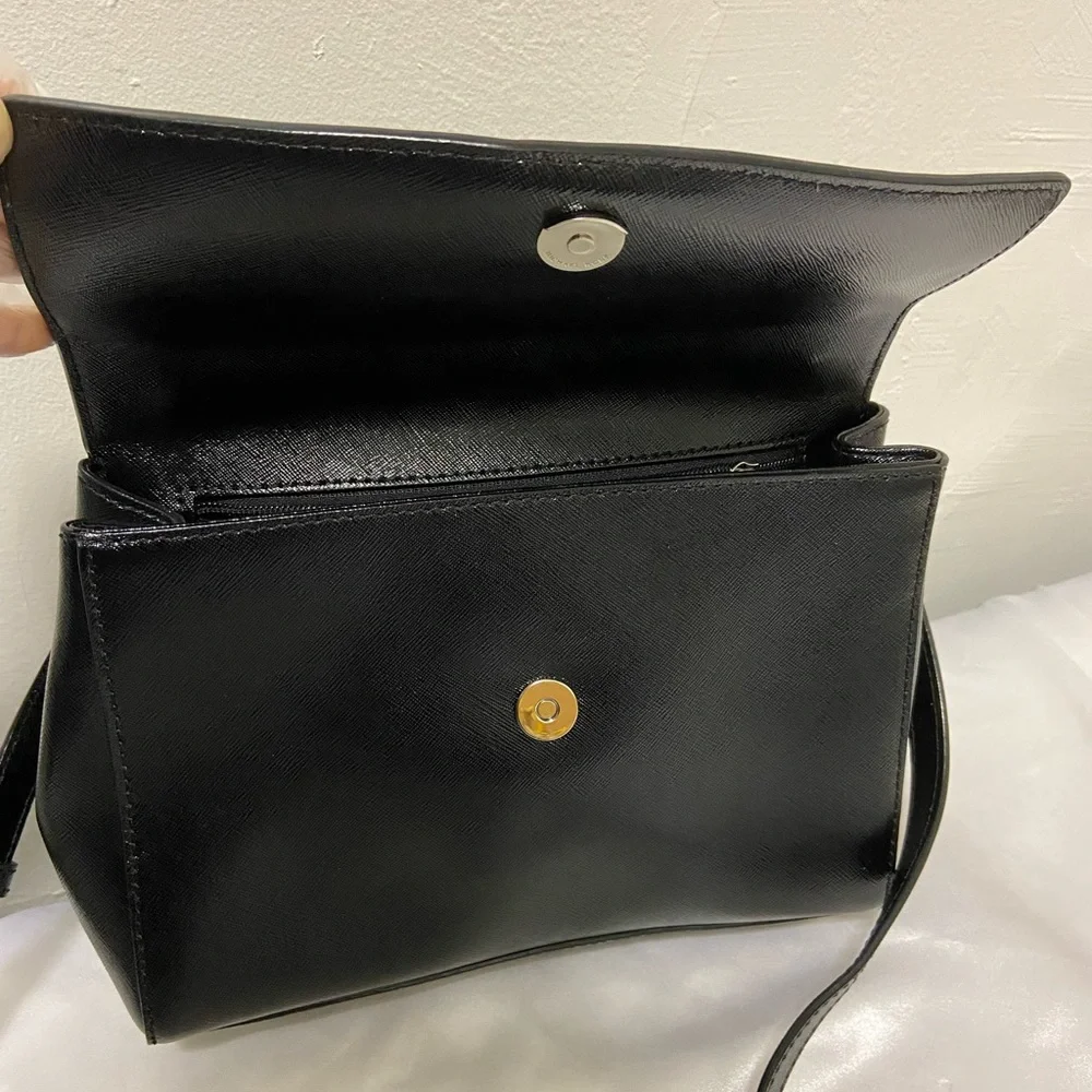 MICHAEL Michael Kors Satchel Top Handle Leather Crossbody Bag Small